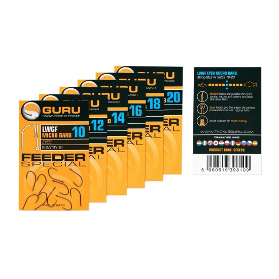 GURU CARLIG LWG FEEDER SPECIAL NR.12 10BUC/PL GURU CARLIG LWG FEEDER SPECIAL NR.12 10BUC/PL